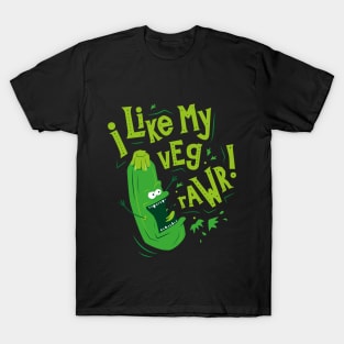 I Like my Veg Rawr! Crazy Vegetable T-Shirt